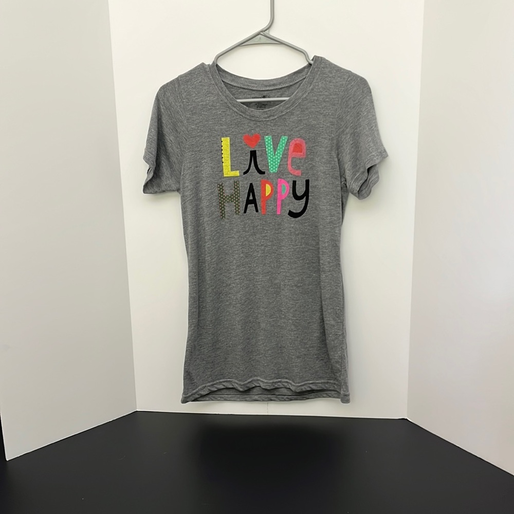 Natural life M live happy graphic tee